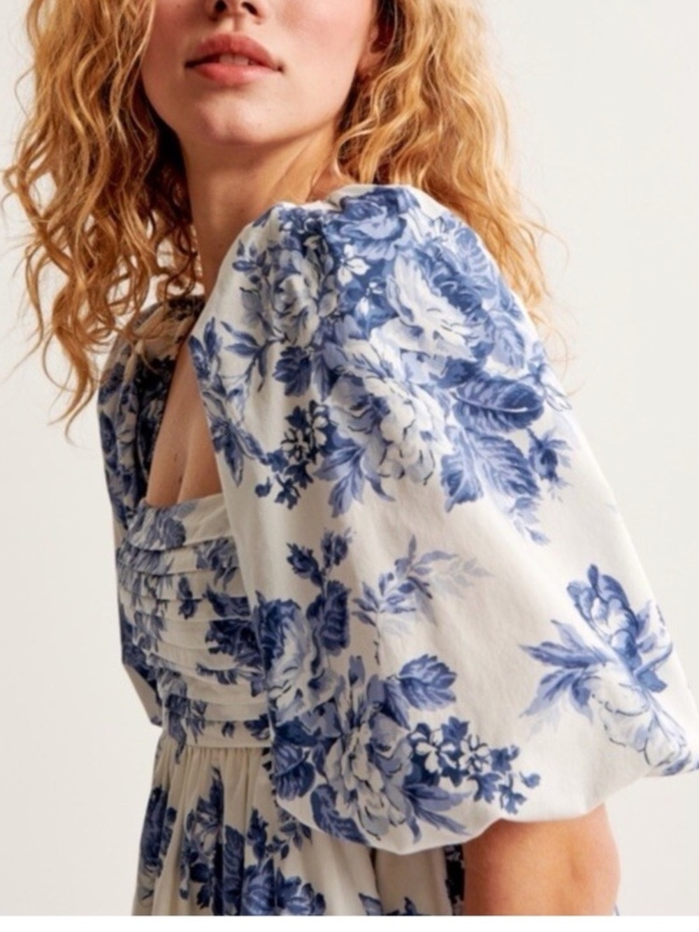 Abercrombie & Fitch Emerson Dress Blue Floral Print M - Picture 3 of 14